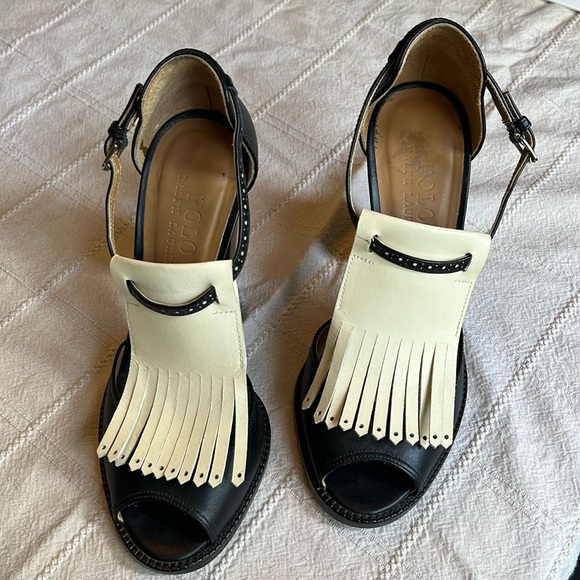 Polo Ralph Lauren Shoes - Ralph Lauren “Norah” Heeled Sandals Sz. 38.5